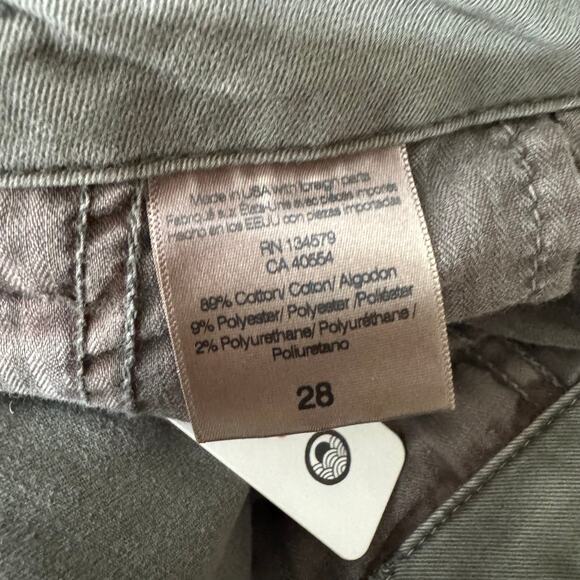 Sunday Revolve Le Soleil Pant Contrast Stripe Frayed Hem in Cactus Size 28 NWT - Picture 6 of 12